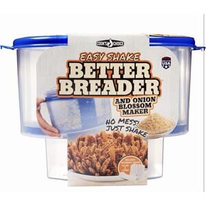 Cook's Choice Easy Shake Better Breader Mixing Bowl & Onion Blossom Maker NIB